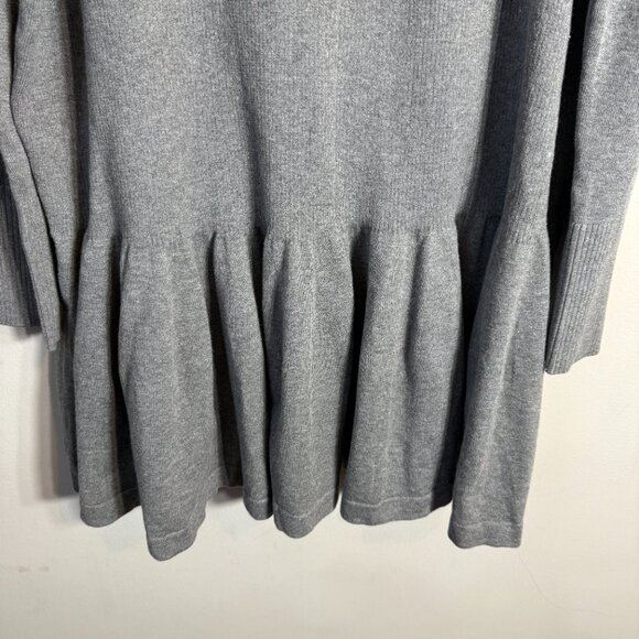 Free People Time On My Side Sweater Mini Dress Women XL Gray Knit Drop Waist NWT - Picture 11 of 16